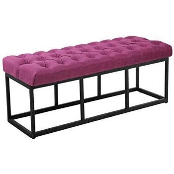 CLP AMUN gepolsterte Sitzbank – 120 cm Länge, 45 cm Höhe, lila Farbe
