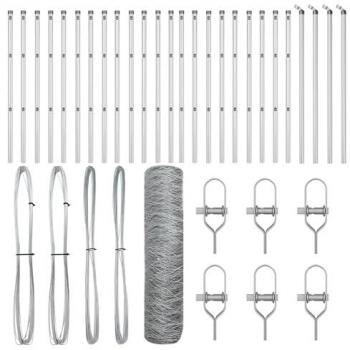 Recinzione a colla di ferro con rivestimento PVC 0,6 m × 50 m – vitaXL