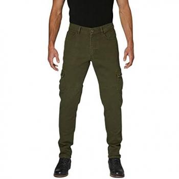 Rokker Cargo Slim Textilhose – Olivfarben – Größe 28 – Männerausführung