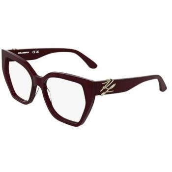 Karl Lagerfeld KL6214 600‑mm Women’s Glasses – Classic Red Square, Blue‑Light Filter