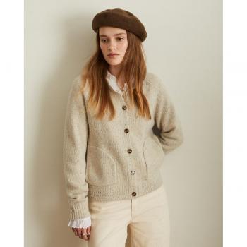 Cardigan Mujer Yerse en Tonos Beigecarbonado