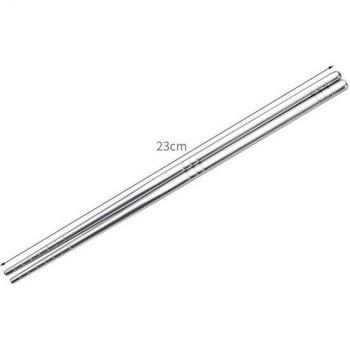 1 Pair Non-Slip 304 Stainless Steel Chopsticks