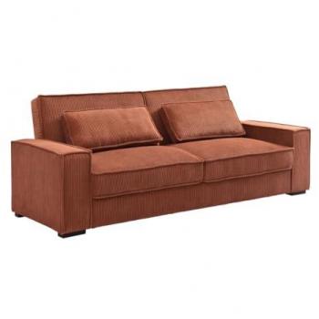 Cama Sofá Tres Asientos Terracota Finoro