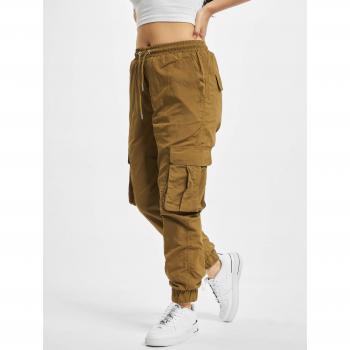 Damen Cargo-Hose mit hoher Taille aus knitterfestem Nylon von Urban Classics