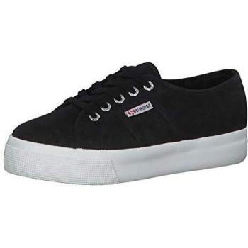 Women's Black Superga 2730 Cotu Athletic Shoes