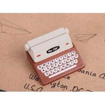 Soporte de tarjeta de escritorio en forma de máquina de escribir