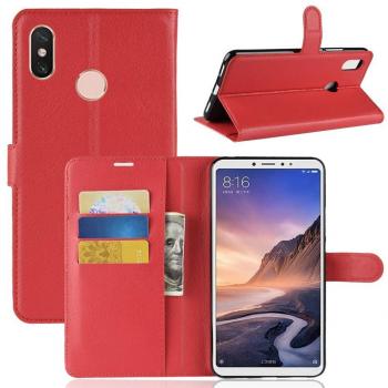 LAPINETTE Protective Wallet for Xiaomi Mi Max 3 – White + Red