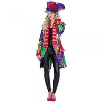 Damen Karneval Jacke Patchwork Frack Gr. 36