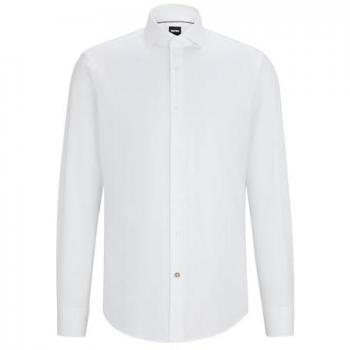 BOSS Regular Fit Hemd mit Haifischkragen Herren Größe 40