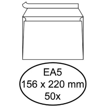 Hermes Bank Pak van 50 Witte Zelfklevende Envelop EA5 156×220