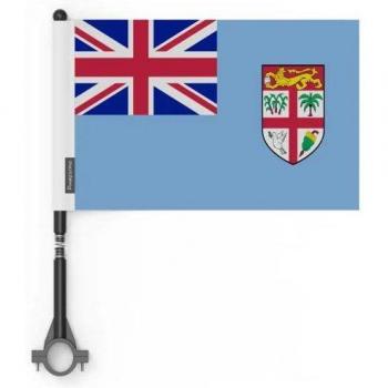 Fiji Bike Flag Kit – 5 Pack, 14 × 21 cm, Polyester, Weather‑Resistant