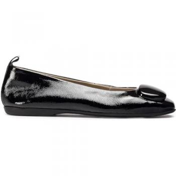 Wonders Ballerines Plat Femme Cuir Noir