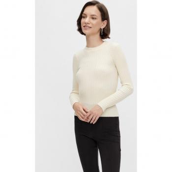 Pieces Pullover Crista 17115047 Beige Slim Fit