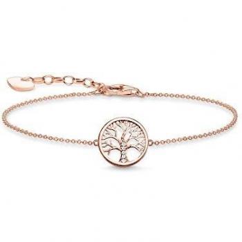 Pulsera de plata bañada en oro rosa Tree of Love de Thomas Sabo