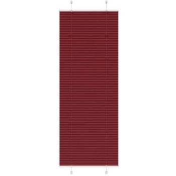 Plissee-Rollo Bordeauxrot 75x200 cm Stoffbreite 74,4 cm Polyester