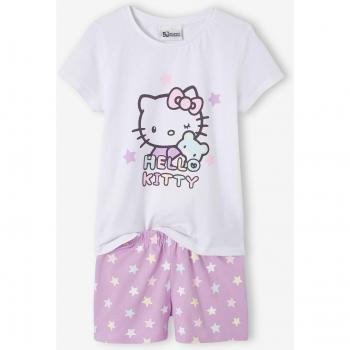 Kinder Schlafanzug lila mit Hello Kitty Motiv
