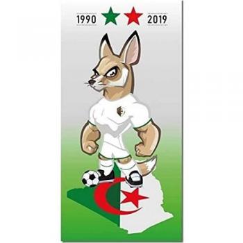Drap de Plage Algérie 2 Étoiles Champion d'Afrique 1990 et 2019