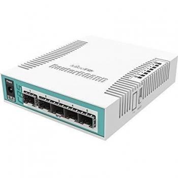 Switch di Rete MikroTik CRS106‑1C‑5S – 5 Porte Gigabit, PoE, RouterOS (Bianco)