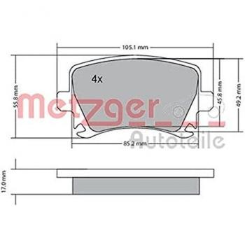 Kit de plaquettes de frein frein à disque VW,AUDI,SKODA