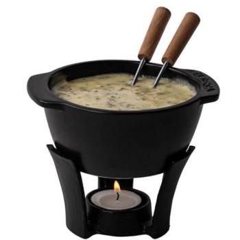 Mini Caquelon Noir Boska – Set Fondue 300 ml