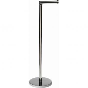 Modern Versa Toilet Paper Holder with Mirror, 15x55.5x15 cm, Transparent
