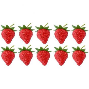 Fraises Artificielles pour Décoration de Cuisine et de Bar