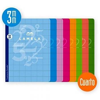 LIBRETA LAMELA 4º/A5 3MM 50H COLORES SURTIDOS