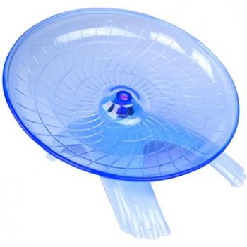 Mini-roue de fitness pour hamsters, hérissons – disque silencieux bleu