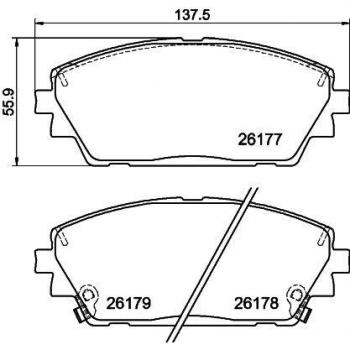 Hella 8DB 355 040271 Brake Pad Set