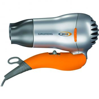 Grundig HD 2509 – 1500‑Watt Haartrockner für Sport & Reisen – Grau/Orange