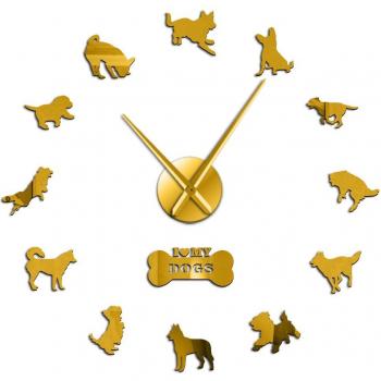 Doggie Fusion 3D Giant Clock