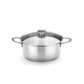 Cacerola Bra A390354 22 cm Acero Inoxidable con Difusor