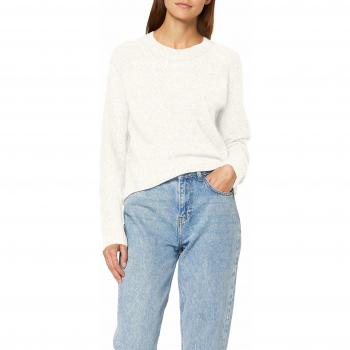 Vero Moda Rundhalspullover »VMDOFFY«, in melierter Optik birch melange