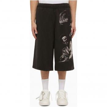 Off‑White Black Bermuda Shorts, Medium – OMCI016C99FLE001