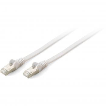 Weißes CAT6a Flach-Patchkabel 3,00 m (2×RJ45)