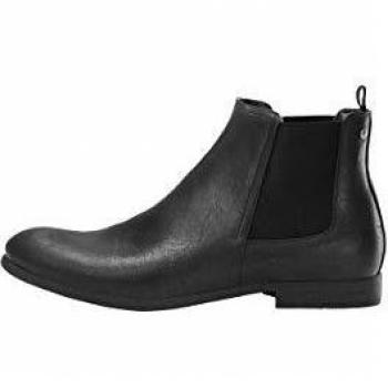 Jack & Jones Jfwabbott PU, Bottes Chelsea, Anthracite, 44 EU