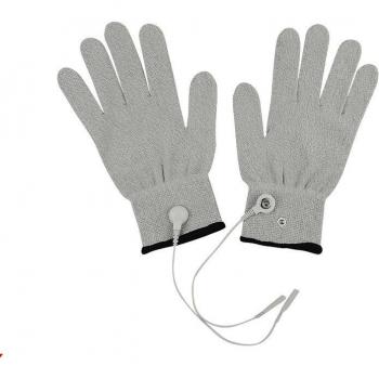 Guantes Terapéuticos de Fibra Gris Plata