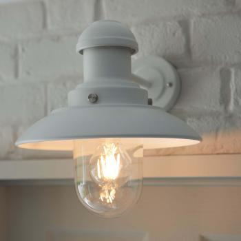 Applique murale Hereford en verre transparent 1 ampoule 31,6cm