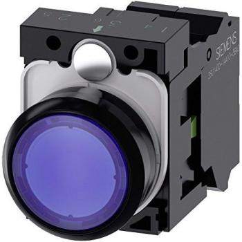 Blue illuminated push button 3SU1102-0AB50-3BA0
