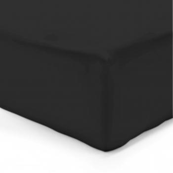 Drap Housse VISION 200 x 200 cm Noir 100% Coton