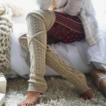 Thigh High Crochet Leg Warmers for Women