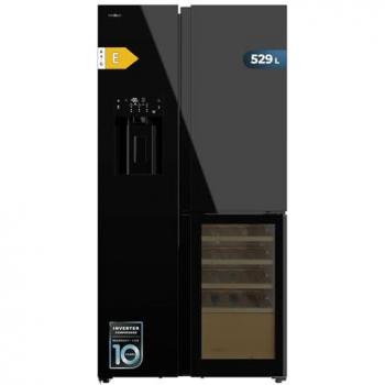 Frigorífico Cecotec Bolero CoolMarket TDW‑529 WID Black Glass E