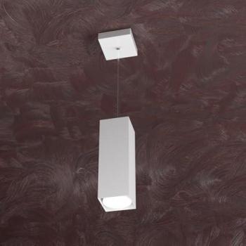 Sospensione Area Metallo Bianco 1 Luce Gx53 25 cm