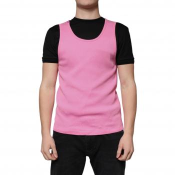 Pink Cotton Round Neck Sleeveless T-Shirt – IT54 XL