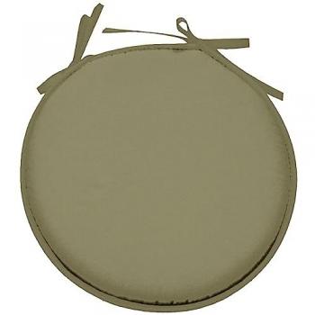 Coussin de siège vert sauge rond 40 cm en polyester