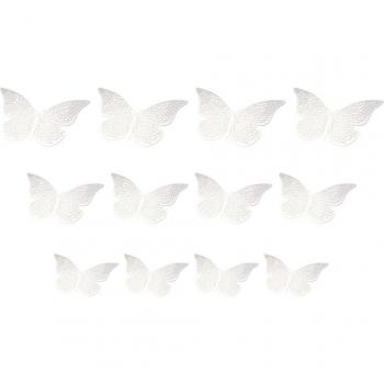 Autocollant réfrigérateur en forme de papillon 3D creux