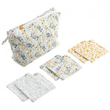 Trousse de toilette Sauthon avec 6 carrés en éponge