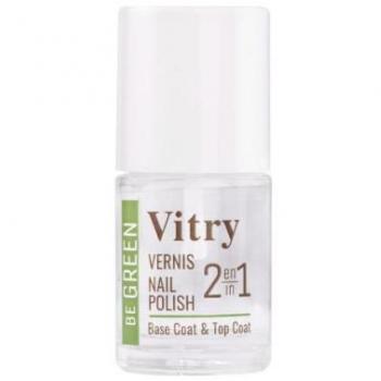 Vitry 2 en 1 Base & Top Coat Be Green Esmalte de Uñas 10ml