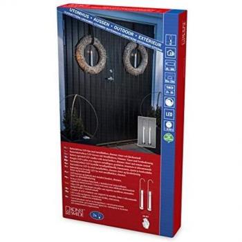 Candela LED 3D Fiamma Bianca – Konstsmide (2 unità)