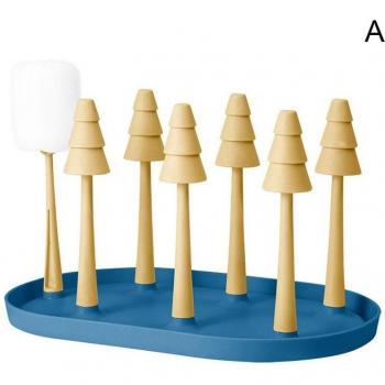 Easy Clean Plastic Water Cup Drying Rack Y9Q8